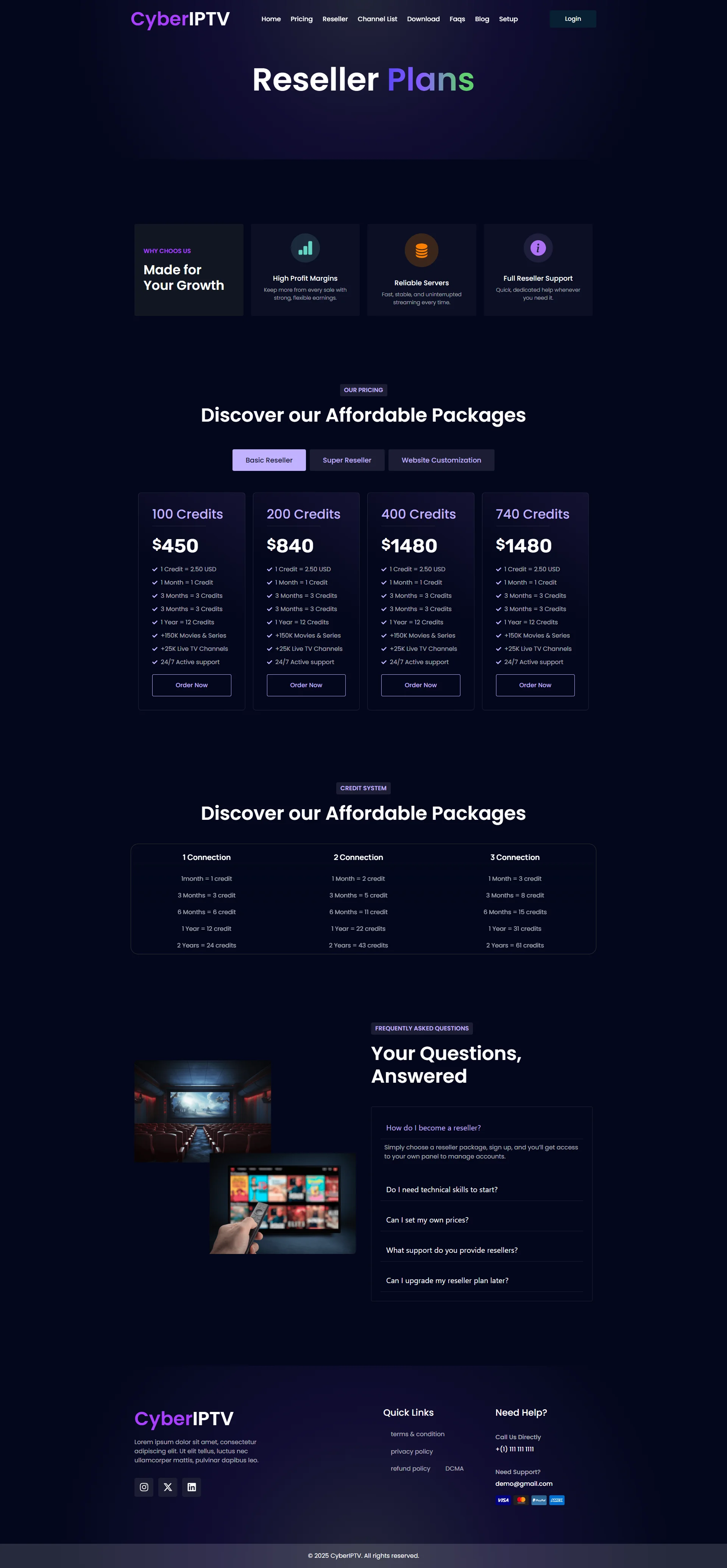 Reseller — AbyssTV IPTV WordPress Theme