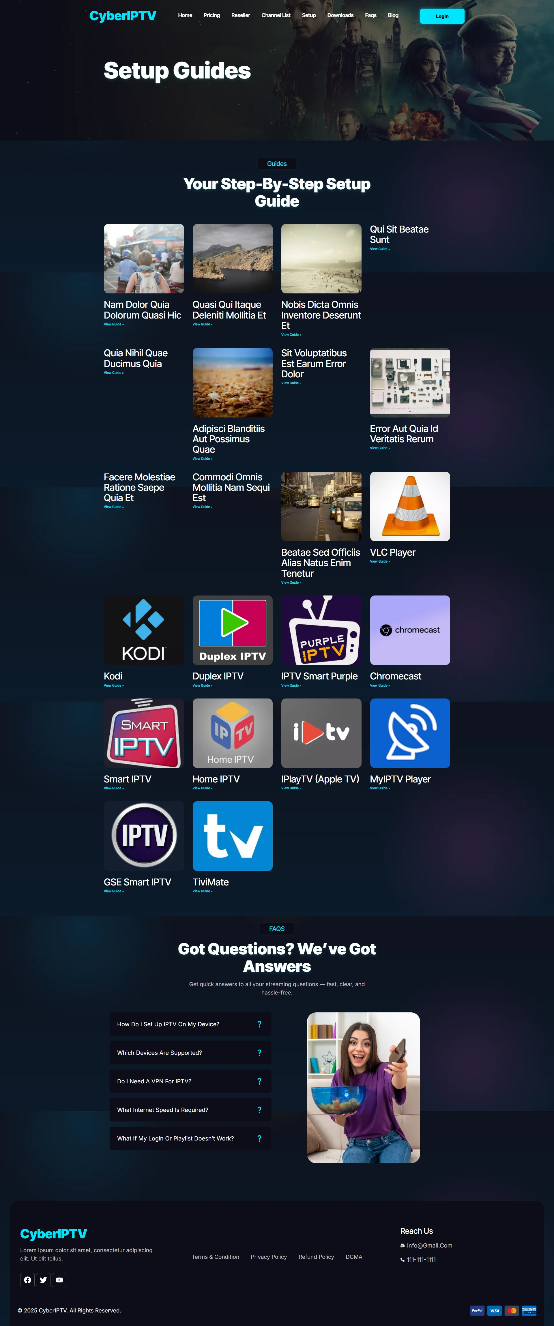 Setup — AzureGlow IPTV WordPress Theme