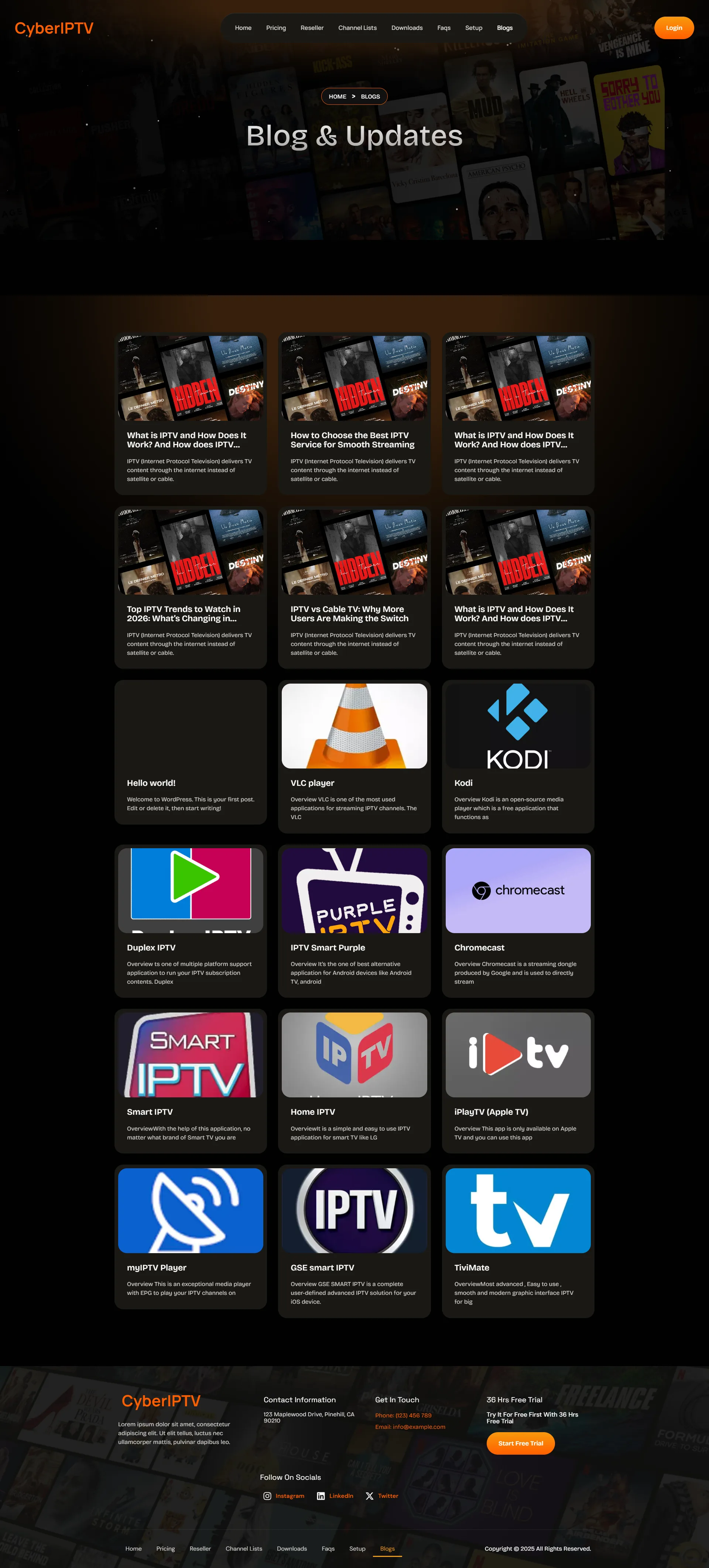 Blog — BronzeStream IPTV WordPress Theme