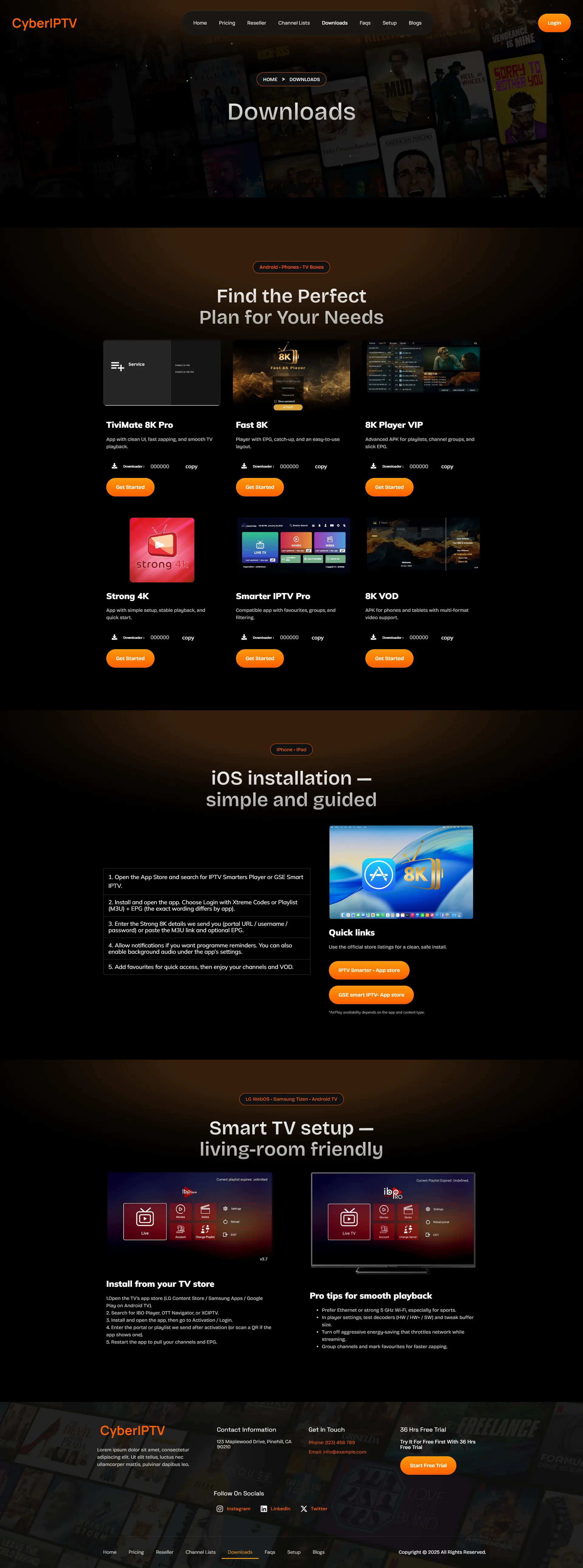 Download — BronzeStream IPTV WordPress Theme