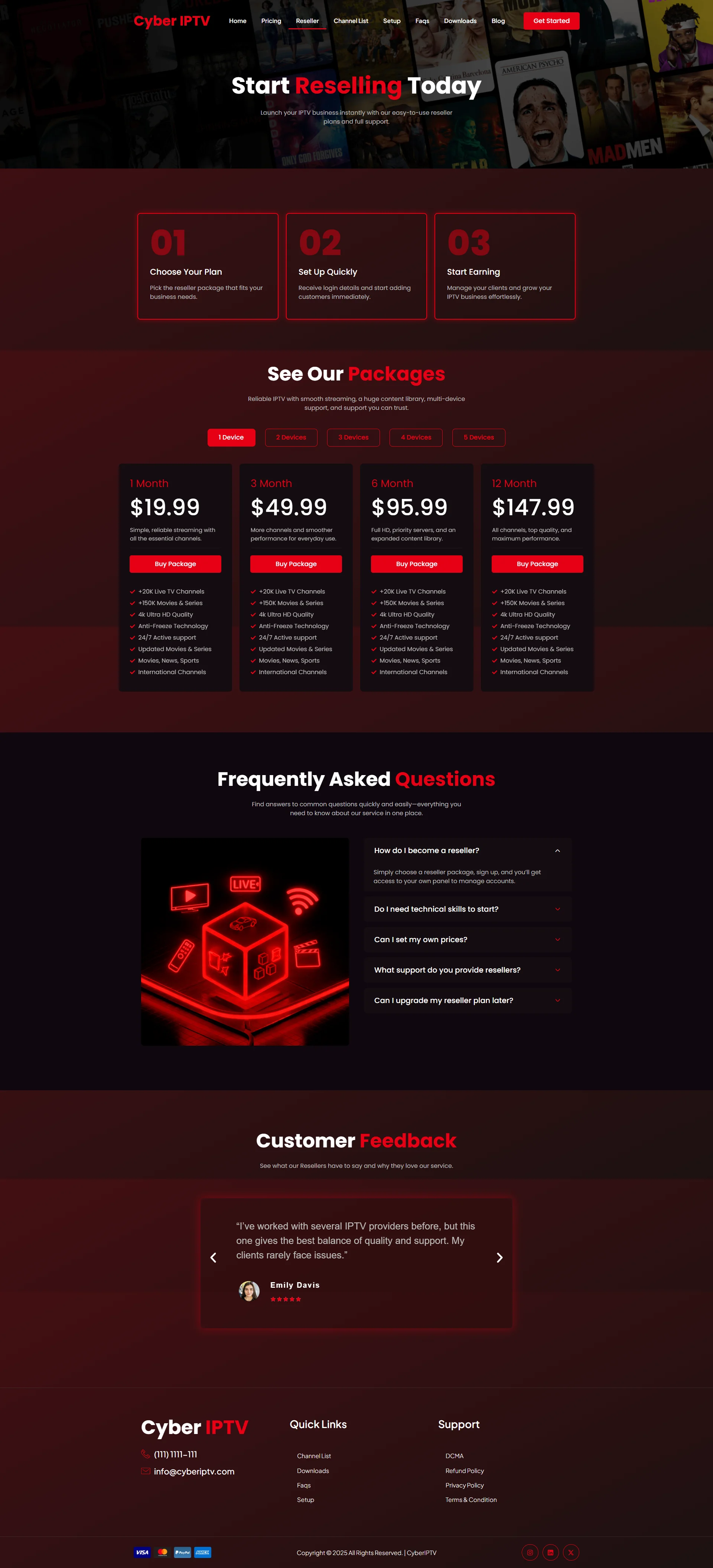 Reseller — CrimsonPlay IPTV WordPress Theme