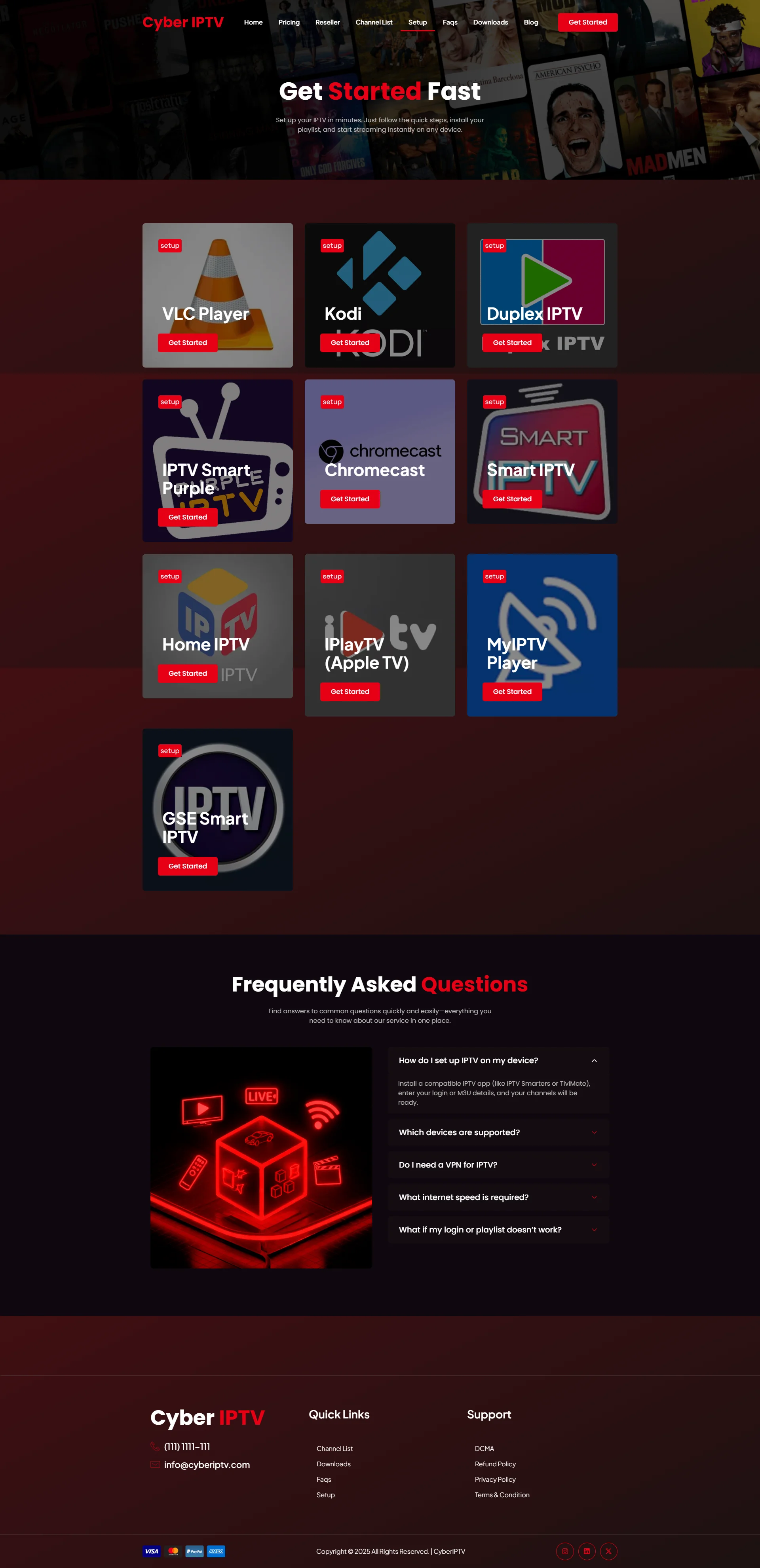Setup — CrimsonPlay IPTV WordPress Theme