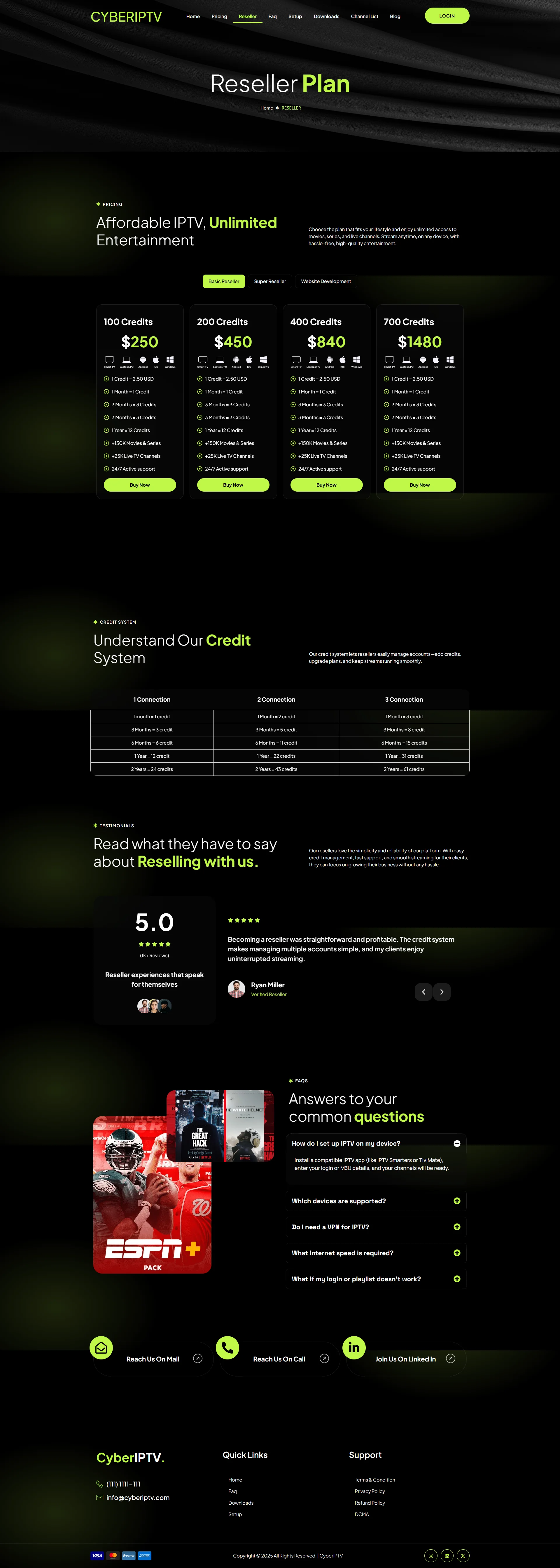 Reseller — ElectroZest IPTV WordPress Theme
