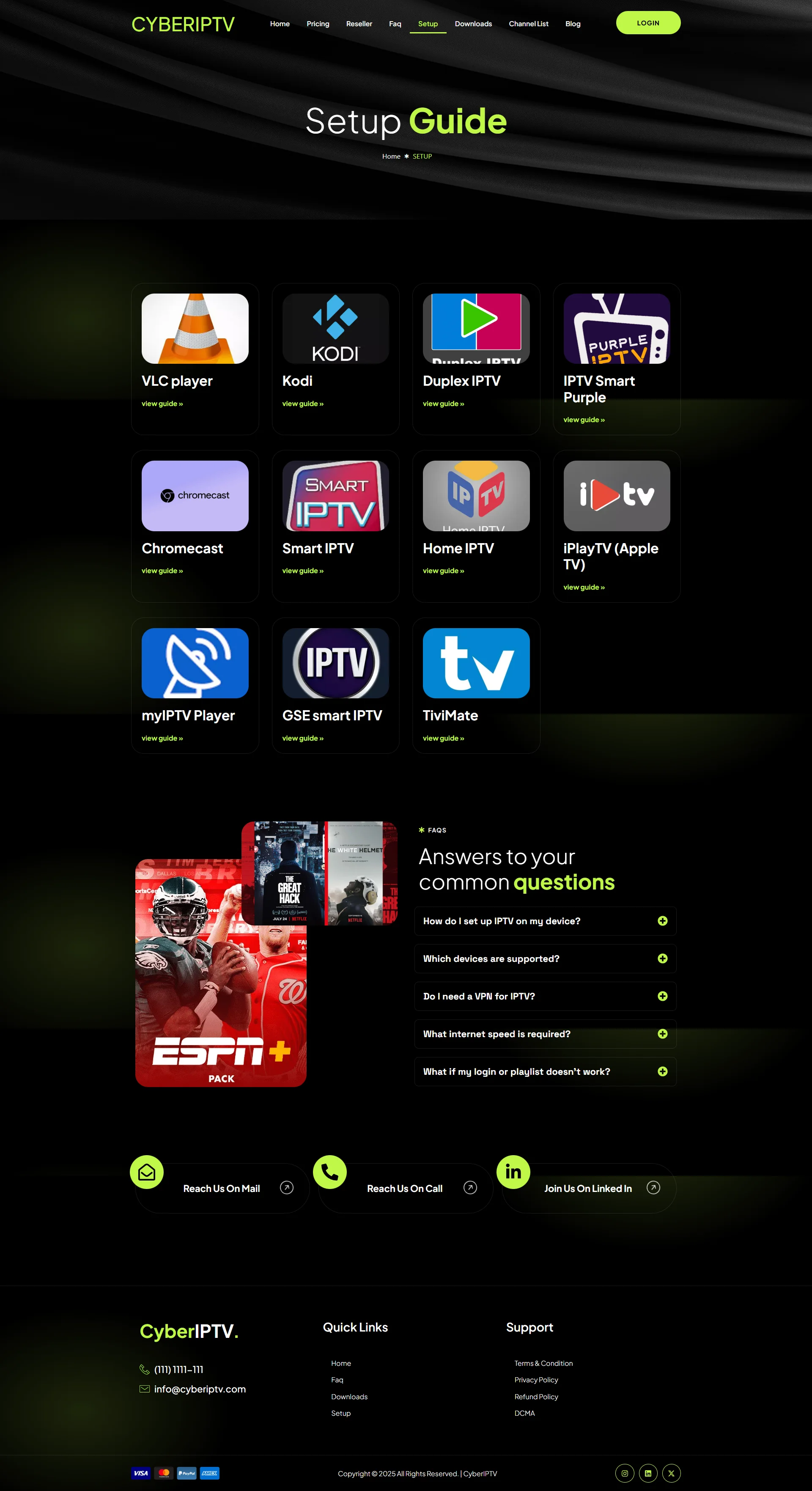 Setup — ElectroZest IPTV WordPress Theme