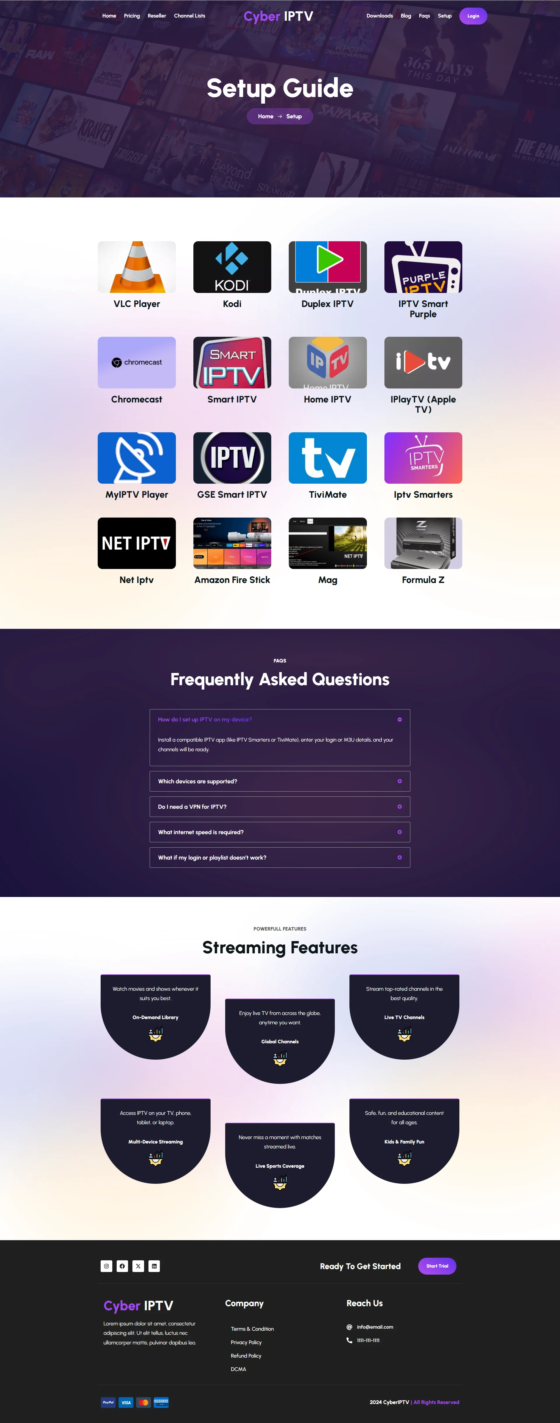 Setup — FlixMaster IPTV WordPress Theme
