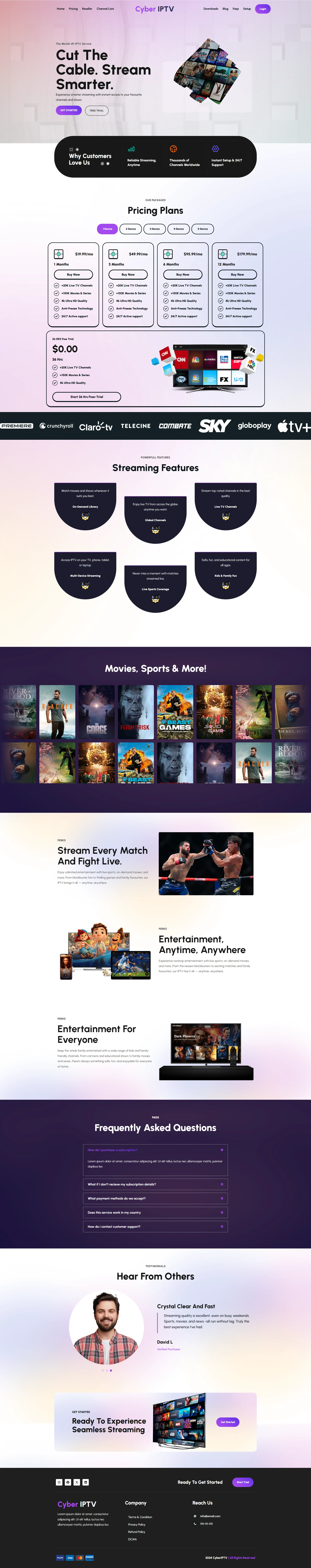 FlixMaster IPTV WordPress Theme screenshot