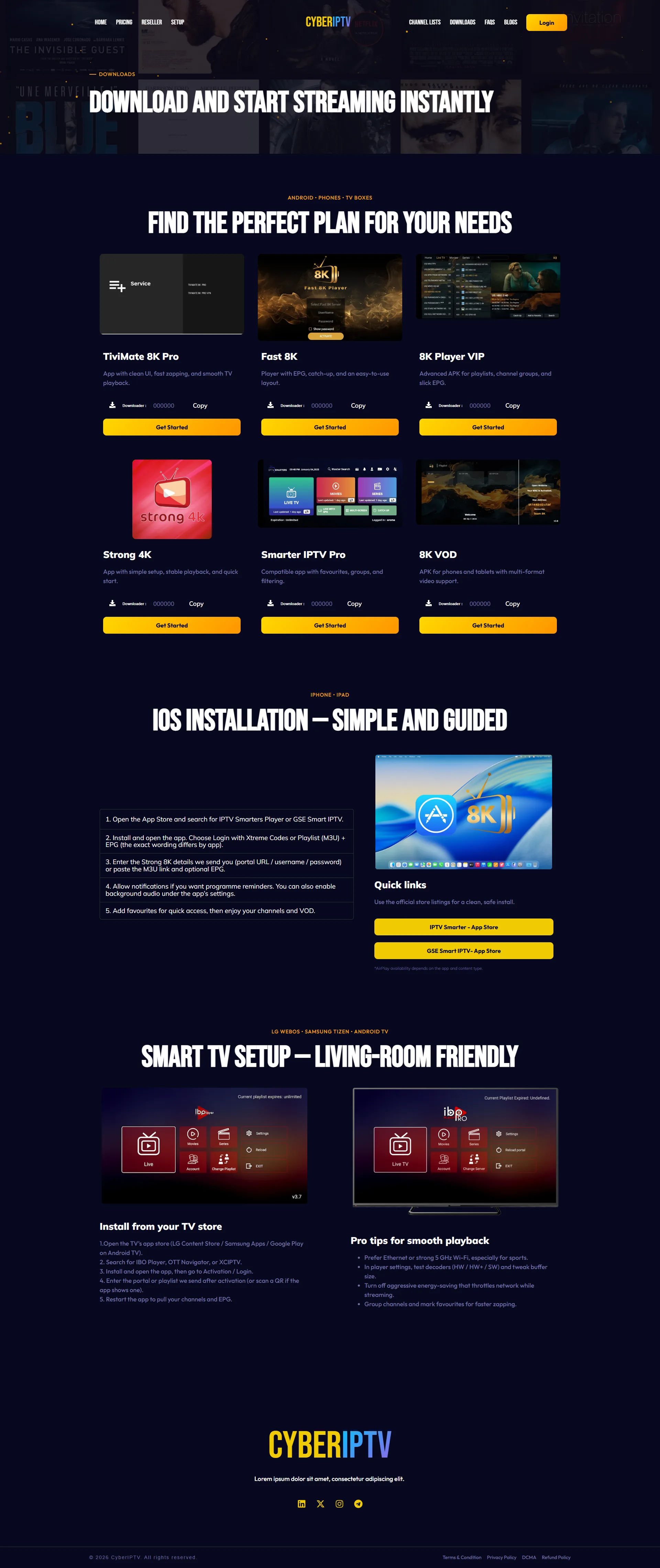 Download — CosmicPulse IPTV WordPress Theme