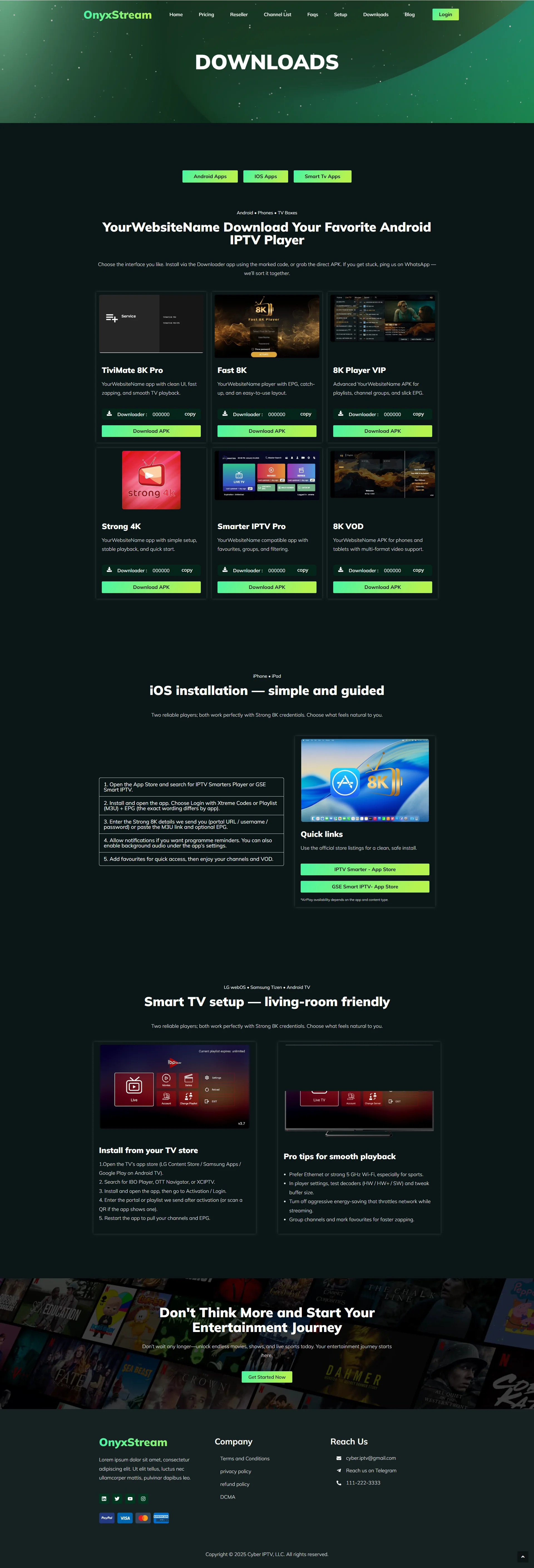 Download — JadeOnyx IPTV WordPress Theme