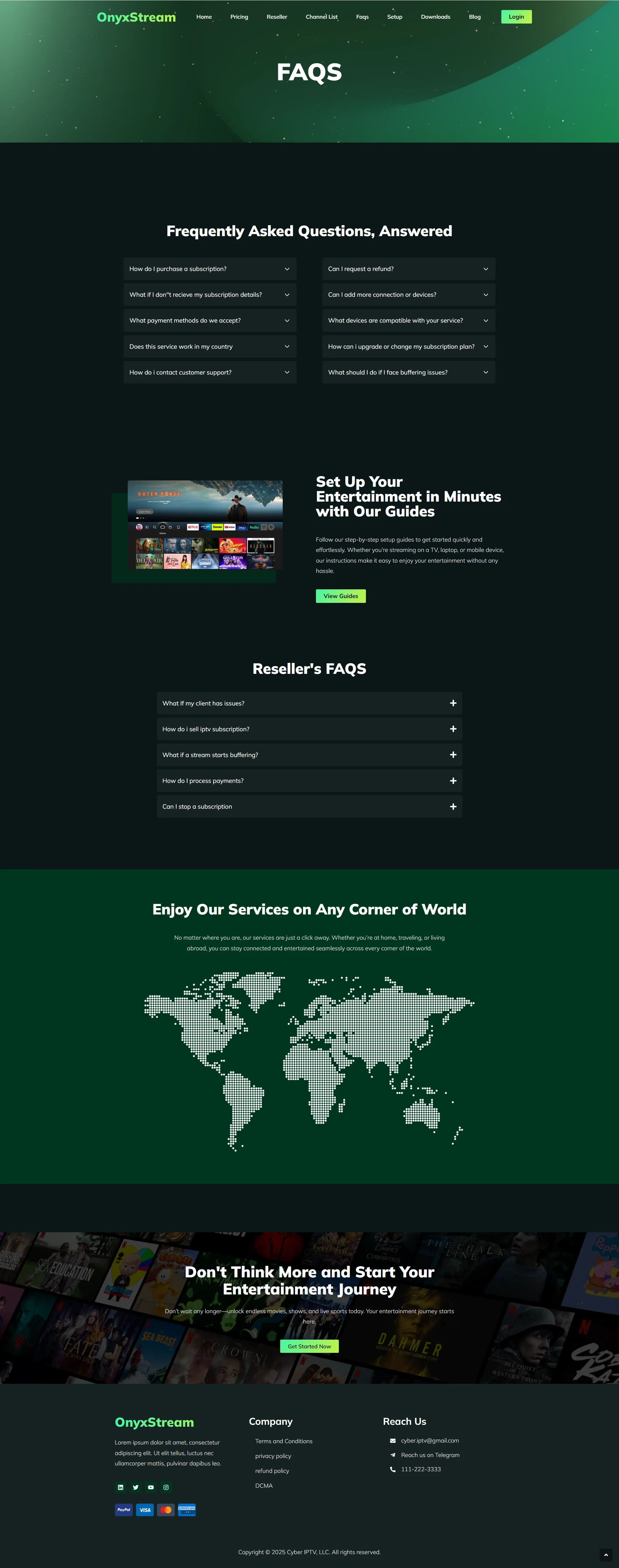 FAQ — JadeOnyx IPTV WordPress Theme