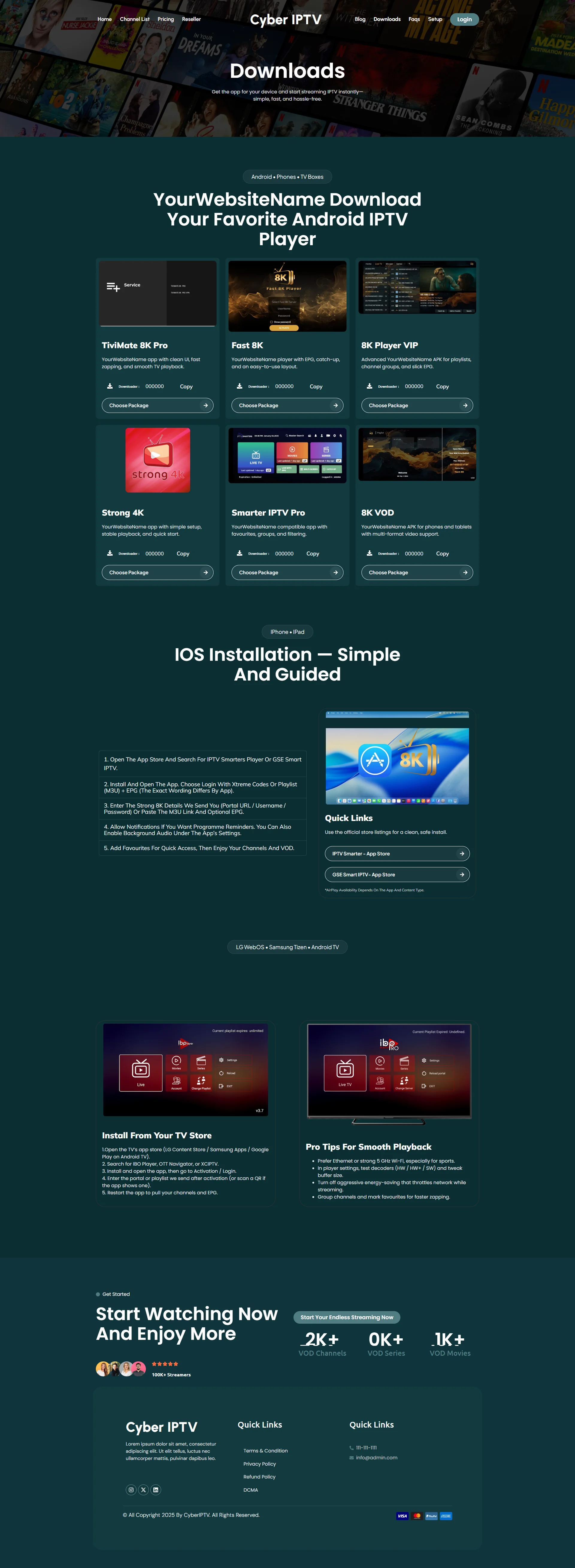 Download — MidnightWave IPTV WordPress Theme