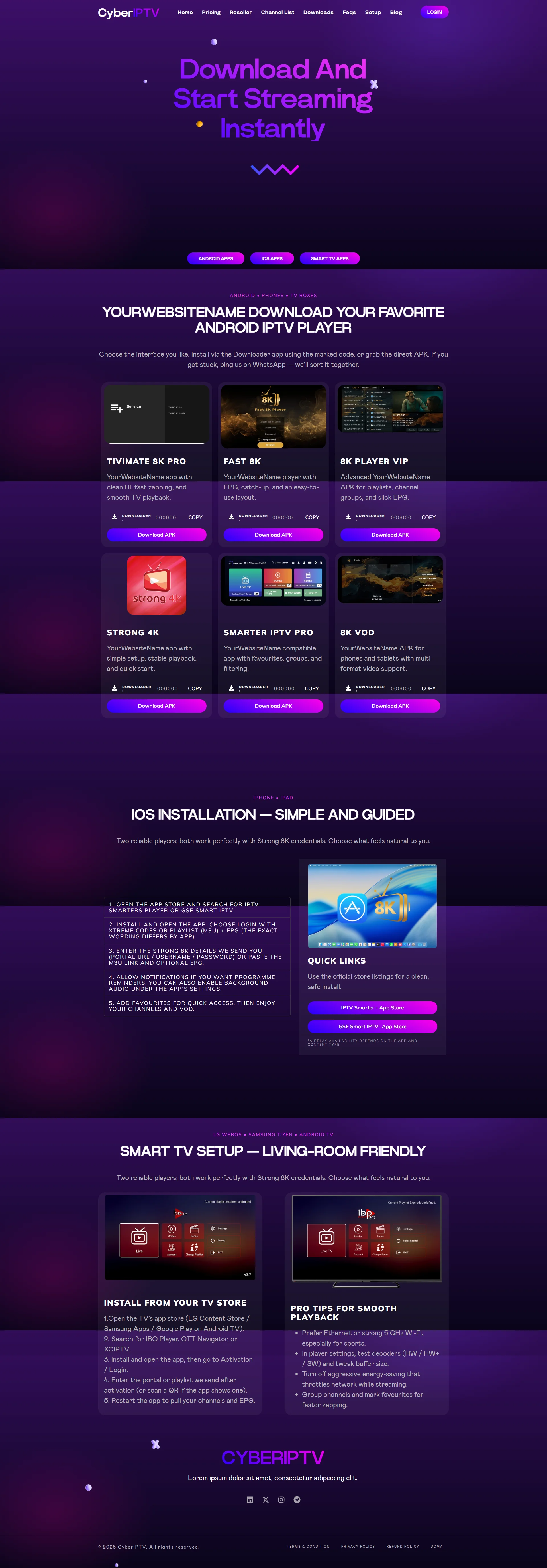 Download — NocturnePlay IPTV WordPress Theme