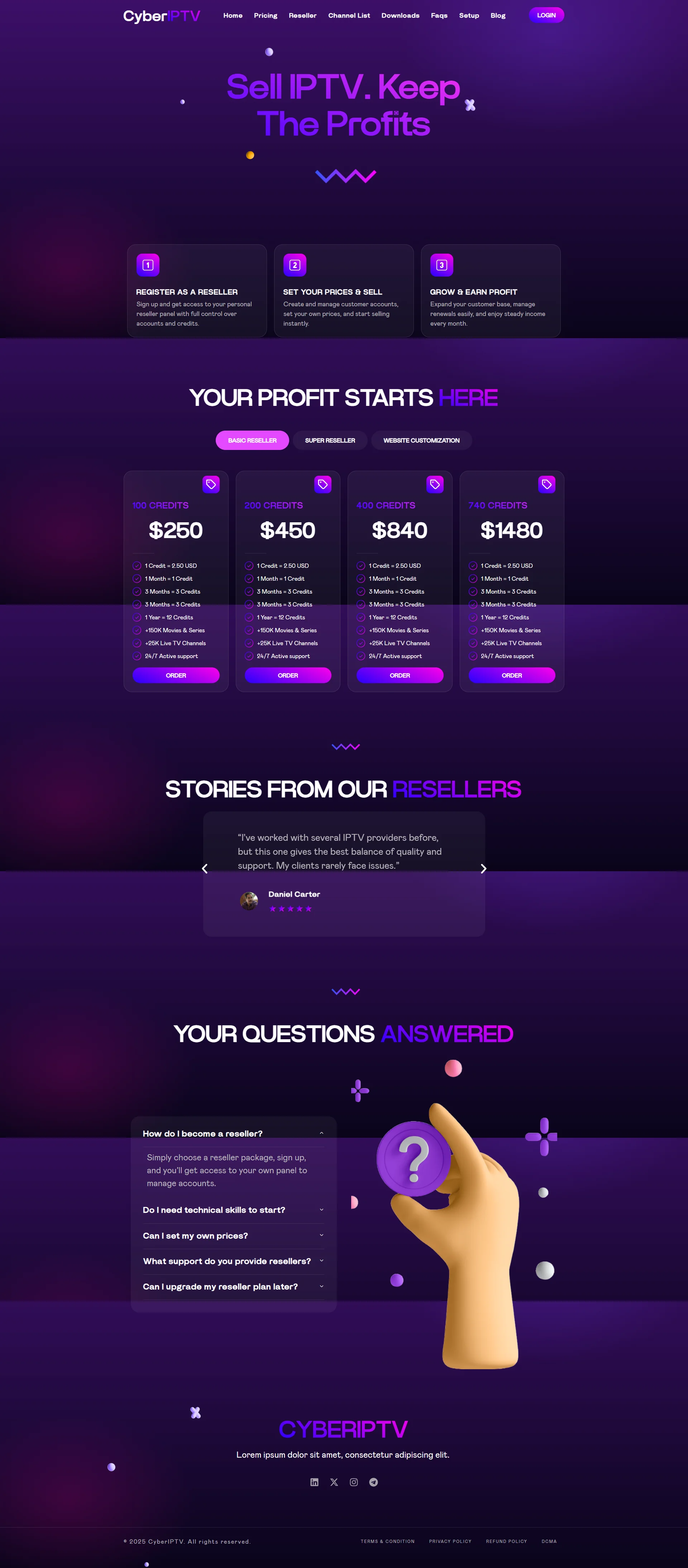 Reseller — NocturnePlay IPTV WordPress Theme