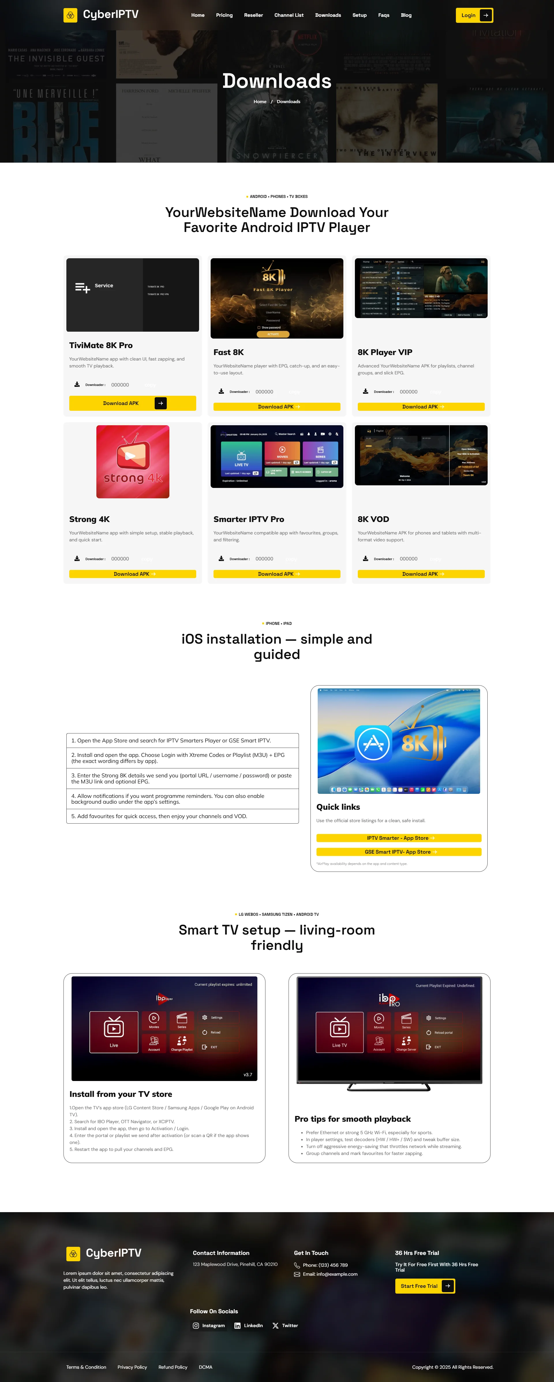 Download — RapidFlix IPTV WordPress Theme