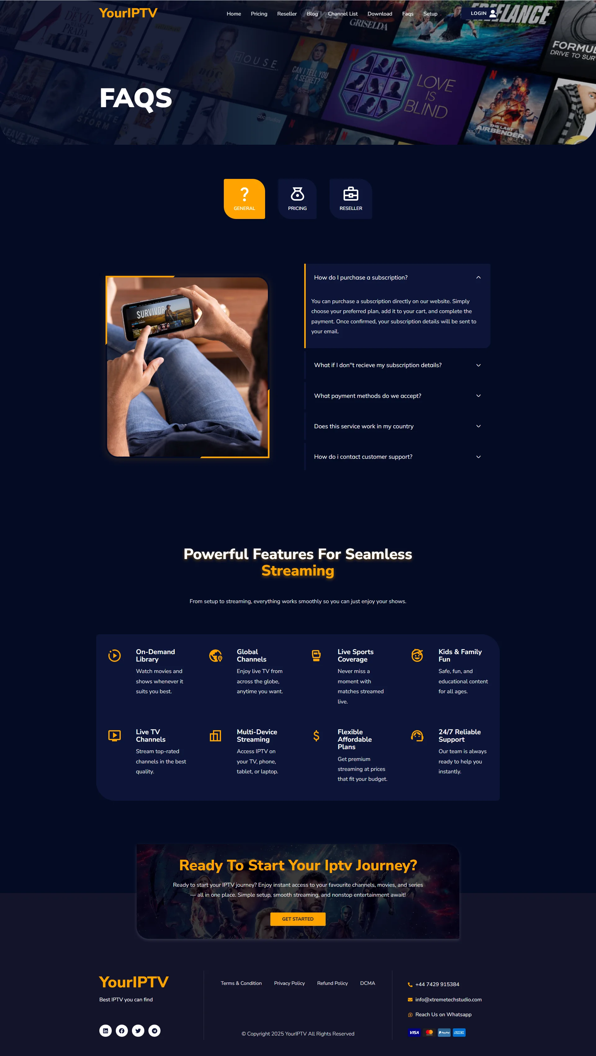 FAQ — RoyalAurum IPTV WordPress Theme